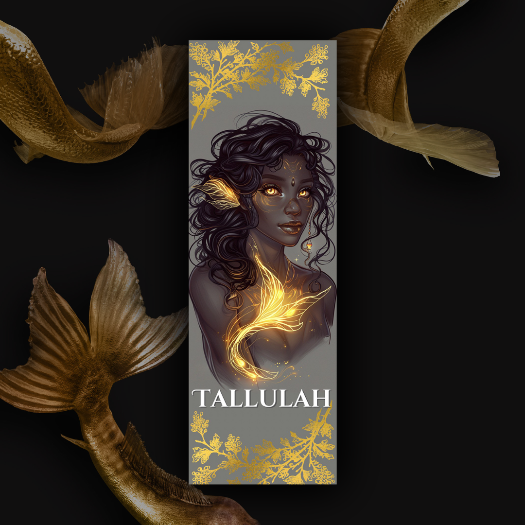 Full Set Golden Mer Character Bookmarks - A Clash Of Tides